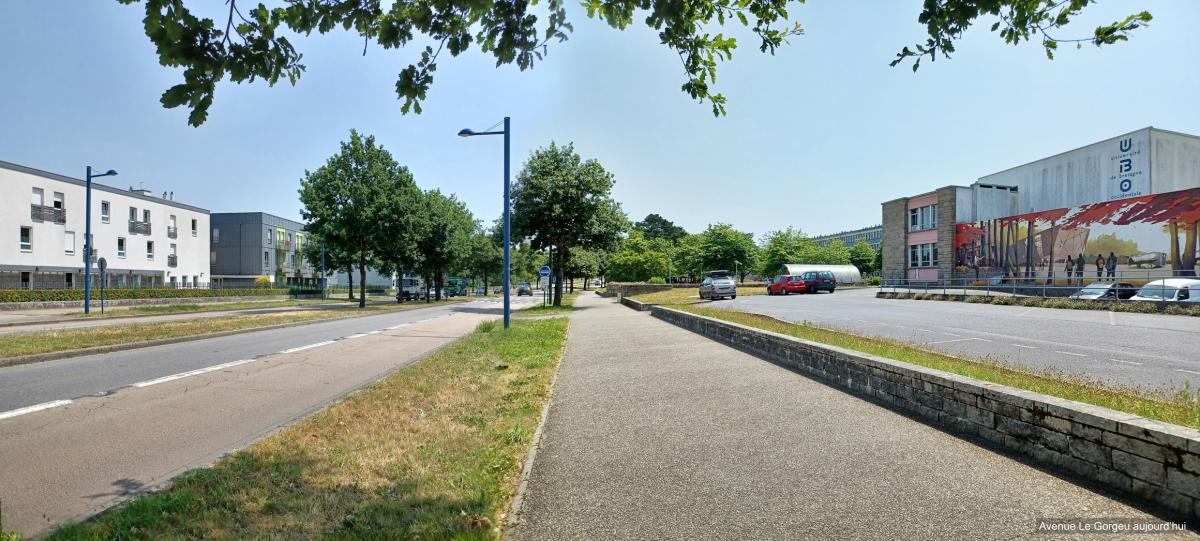 Avenue Le Gorgeu maintenant