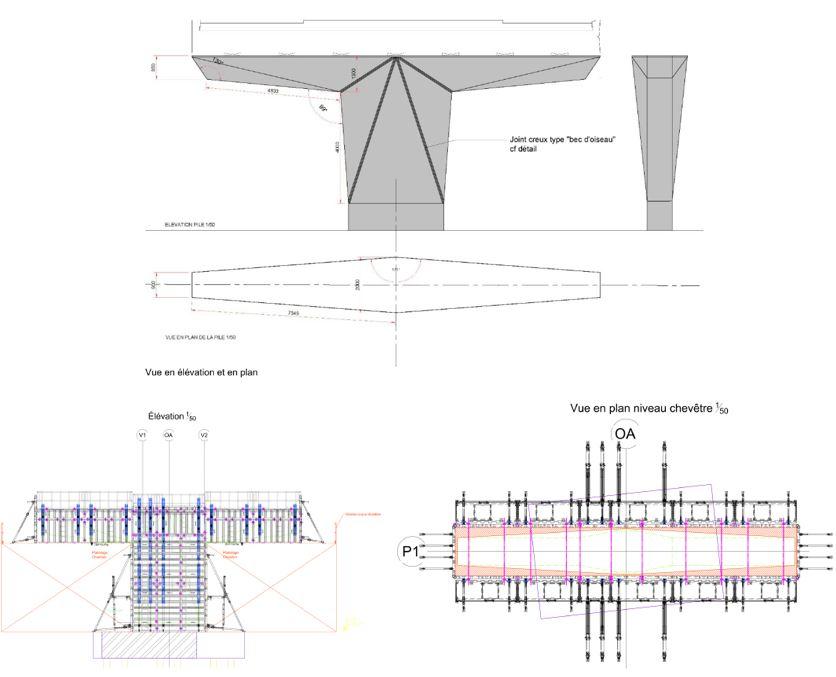 Kergoat réalisation des appuis béton armé