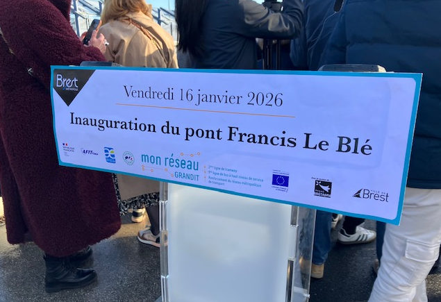 Inauguration pont Francis Le Blé